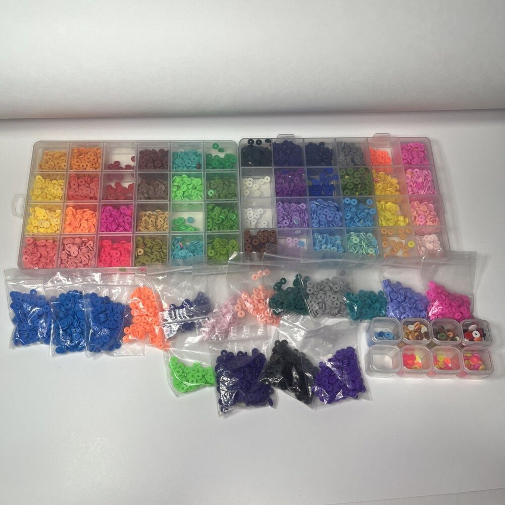 Clay Bead Set bundle ,assorted colors clay beads